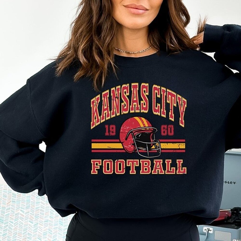 Kansas City Chiefs Retro Style Sweatshirt NFL Crewneck Football Fan Gift 79
